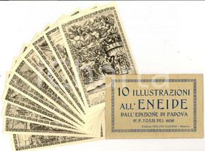 Cartolina originale da collezione 1940 ca ENEIDE 10 cartoline ILLUSTRATE xilografie TOZZI 1