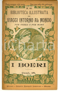 Libro, pubblicazione d epoca 1899 Giulio LECLERCQ I Boeri  Viaggi intorno al mondo 1