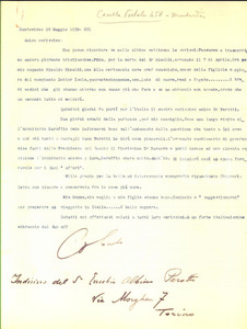 Autografo originale 1938 MONTEVIDEO Uruguay Carlo Alberto COLOMBO sul cambio di governo Autografo 1