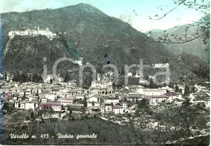 Cartolina originale da collezione 1955 ca VARALLO VC Veduta generale SACRO MONTE Cartolina postale FG VG 1