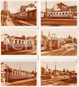 Fotografia d epoca originale 1972 SVIZZERA Ferrovia Vereinigte BERN  WORB Bahnen Treni VBW LOTTO 6 Foto 1