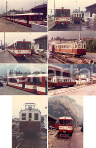Fotografia d epoca originale 1980 ca MARTIGNY SVIZZERA Treni alla stazione Ferrovia TMR Lotto 8 fotografie 1