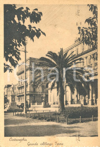 Cartolina originale da collezione 1943 CIVITAVECCHIA RM Veduta GRANDE ALBERGO TERME Cartolina animata FG VG 1