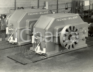Fotografia d epoca originale 1970 RHO  MILANO Ditta Ing. V.FACHINI  Forno rotante da cemento FOTOGRAFIA 1