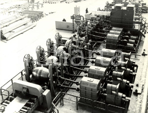 Fotografia d epoca originale 1968 RHO  MILANO Ditta Ing. V.FACHINI  Rulli riduttori sdoppiatori FOTOGRAFIA 1