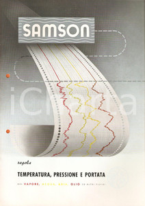 Materiale pubblicitario d’epoca 1959 MILANO SAMSON Regolatori universali LUIGI DE KÜMMERLIN  Listino illustrato 1