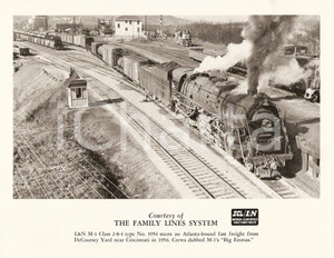 Fotografia d epoca originale 1970 ca WILDER USA Family Lines System BIG EMMAS fast freight DECOURSEY YARD 1