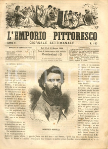 Giornale, rivista storica 1868 L EMPORIO PITTORESCO Raffaele COLUCCI L arte di Domenico Morelli RIVISTA 1