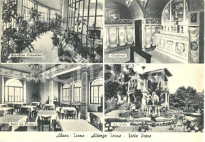 Cartolina originale da collezione 1953 ABANO TERME PD Vedutine Albergo Terme  VILLA PIAVE Cartolina postale FG 1