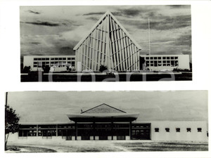 Fotografia d epoca originale 1960 ca SIEM REAPANGKOR Cambodia AÃ©rogare  Ses deux faÃ§ades Photographie 1