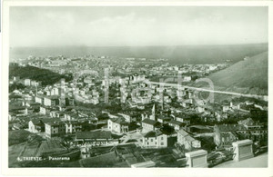 Cartolina originale da collezione 1940 TRIESTE Panorama aereo della cittÃ  Cartolina postale FP NV 1