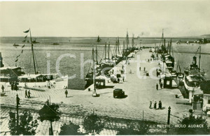 Cartolina originale da collezione 1935 ca TRIESTE Piroscafo TERGESTE al Molo AUDACE Cartolina ANIMATA FP NV 1