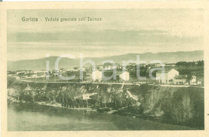 Cartolina originale da collezione 1940 ca GORIZIA Veduta di una riva fiume ISONZO Cartolina postale FP NV 1