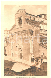 Cartolina originale da collezione 1930 ca UDINE Facciata del Duomo Cartolina postale FP NV 1
