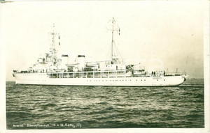 Cartolina originale da collezione 1935 ca MARINA FRANCESE Croiseur BOUGAINVILLE Cartolina FP NV 1