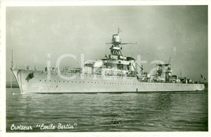 Cartolina originale da collezione 1930 MARINA FRANCESE Croiseur EMILE BERTIN Incrociatore 1