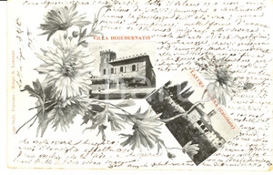 Autografo originale 1905 LASTRA A SIGNA Angelo DE GUBERNATIS stronca Domenico RICCI Autografo 1