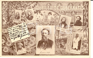 Autografo originale 1900 CHIERI TO Angelo DE GUBERNATIS Cartolina GIUBILEO Autografo 1