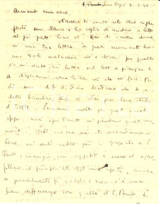 Documento originale, autentico 1944 SAO PAULO Brazil Gina FINZI al marito Armando SORANI sionista 1