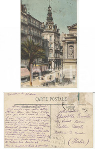 Autografo originale 1914 TOULON France JosÃ©phine HILARION de MAUPASSANT Autographe FP VG 1