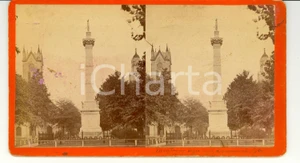 Fotografia d epoca originale 1890 SAVANNAH Georgia, USA Monterey Square  Stereoscopy HAVENS 1