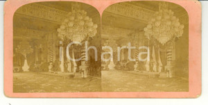 Fotografia d epoca originale 1890 WASHINGTON D.C. USA Great East Room WHITE HOUSE Stereoscopy 1
