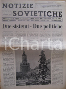 Giornale, rivista storica 1951 NOTIZIE SOVIETICHE Canale navigabile VOLGA  DON, teatro lirico operaio 1