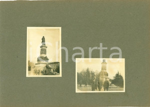 Fotografia d epoca originale 4 NOVEMBRE 1918 TRENTO WWI Ufficiali 82Â° Reggimento Monumento a DANTE 2 foto 1
