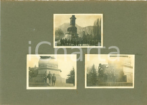Fotografia d epoca originale 4 NOVEMBRE 1918 TRENTO WWI Ufficiali 82Â° Reggimento Monumento a DANTE 3 foto 1