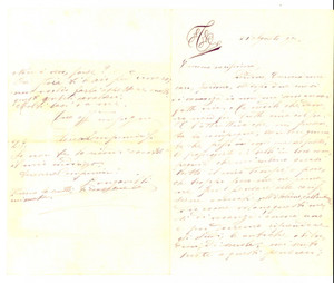 Manoscritto, lettera originale 1897 LUNGAVILLA PV Teresa CAMPANINI all amica Emma MALGUZZI in vacanza Lettera 1