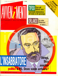 Giornale, rivista storica 1989 AVVENIMENTI Domenico SICA insabbiatore assolve politici e P2 Anno II n° 3 1