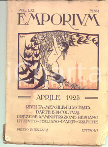 Giornale, rivista storica 1925 EMPORIUM Centenario morte di Santorre di Santarosa Rivista vol. LXI n. 364 1