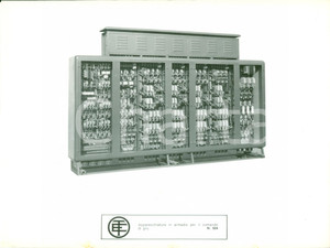 Materiale pubblicitario d’epoca 1960 MILANO Telemeccanica Elettrica Armadio comando gru Scheda fotografica 1