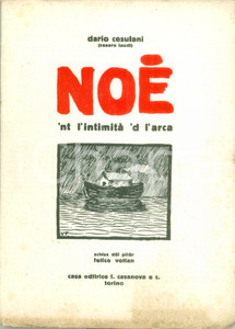 Libro, pubblicazione d epoca 1932 Dario CESULANI NOE   nt l intimità  d l arca Poesie in dialetto piemontese 1