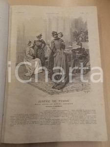 Libro, pubblicazione d epoca 1892  1894 L ILLUSTRATION Raccolta di feuilletons ILLUSTRATO A COLORI 1