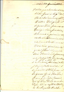 Documento originale, autentico 1832 LASTRA A SIGNA FI Lite fratelli PARIGI per i beni di famiglia 16 pp 1