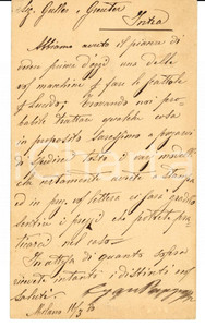 Documento originale, autentico 1880 MILANO Scatole per lucido ditta Melchiorre GULLER Verbania Intra 1