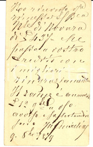 Documento originale, autentico 1879 TORINO Aumento del rame per ditta Melchiorre GULLER Verbania Intra 1