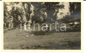 Fotografia d epoca originale 1940 ca GRILLANO OVADA AL Ragazze al lancio dell anello Fotografia 1 1