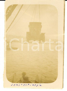 Fotografia d epoca originale 1920 ISTANBUL Turkey Imbarco automobile sulla nave BIEN HOA Foto VINTAGE 1