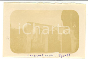 Fotografia d epoca originale 1920 ISTANBUL EYUP Turkey Veduta antico cimitero Foto VINTAGE ORIENTE cm 9x6 1