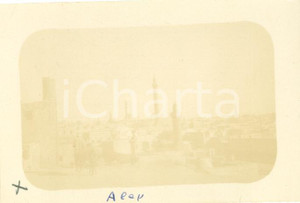 Fotografia d epoca originale 1920 ALEPPO SIRIA Veduta generale della cittÃ  Foto vintage ORIENTE 9 x 6 cm 1