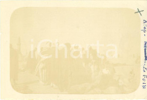 Fotografia d epoca originale 1920 ALEPPO SIRIA La fiera alla cittadella Foto vintage ORIENTE 9 x 6 cm 1