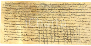 Documento originale, autentico 1788 GIGNAC F Rendita arciprete FranÃ§ois Philippe AUGUY Parchemin Pergamena 1