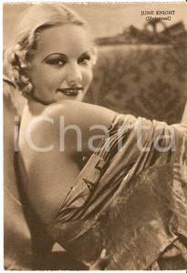 Cartolina originale da collezione 1939 JUNE KNIGHT Fotografia seriale RIZZOLI Universal FG NV 1