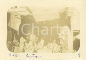 Fotografia d epoca originale 1920 KILIS TURCHIA Negozio di oggetti in cuoio Foto ORIENTE 9 x 6 cm 1