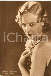 Cartolina originale da collezione 1939 GERMANA PAOLIERI  Fotografia seriale RIZZOLI Foto Ghergo FG NV 1