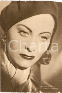 Cartolina originale da collezione 1939 MICHELE MORGAN  Fotografia seriale RIZZOLI Alliance Colosseum FG NV 1