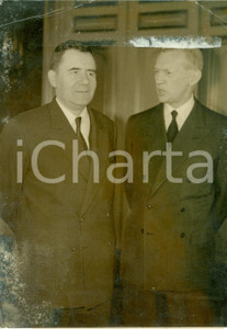 Fotografia d epoca originale 1965 PARIS Andrej GROMYKO con Maurice COUVE  DE MURVILLES Fotografia 1