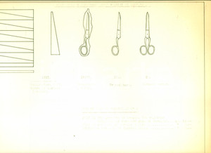Documento originale, autentico 1954 CASLINO D ERBA Coltellerie Riunite CASLINO MANIAGO Forbici d acciaio TAVOLA 1